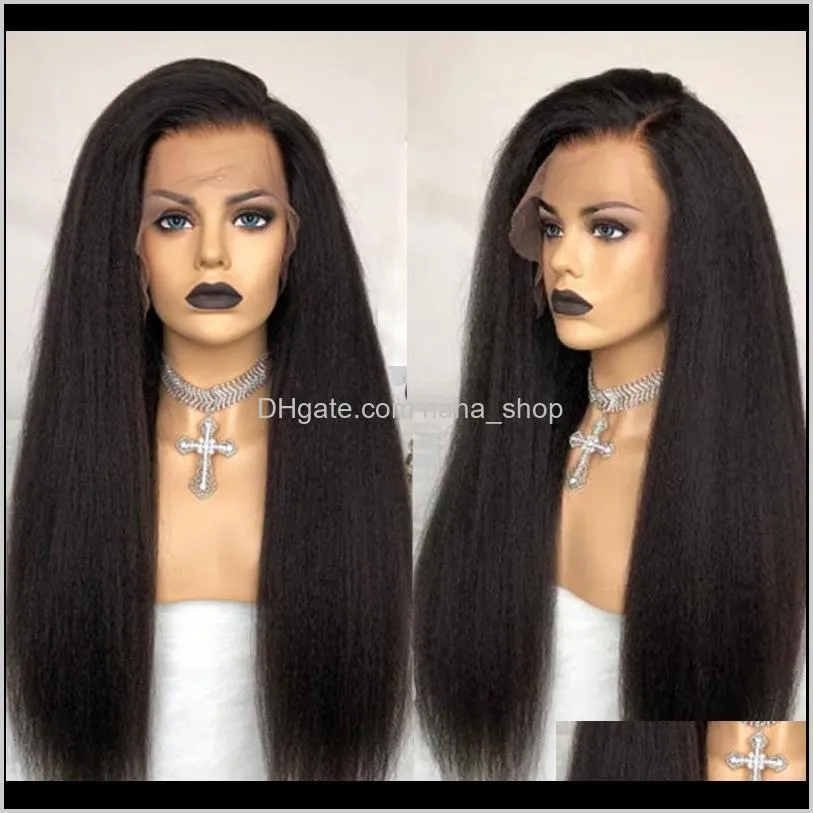 kinky straight wig hd glueless full lace human hair wigs for women 30 inch full lace wig fake scalp 250 density wig ever beauty