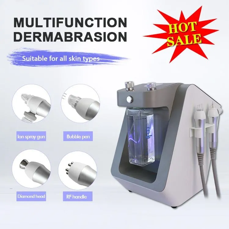 Máquina de Dermabrasion Facial de Agua / Herramienta de limpieza de la cara de la cara del cabezal negro / Pistola de pulverización Equipo limpio profundo