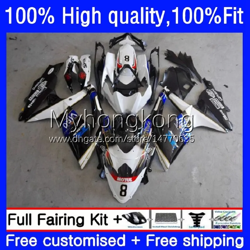 Feedings de molde de injeção para Suzuki GSXR600 GSXR-750 750CC K8 GSXR750 08-10 22No.21 GSXR 600 750 CC 600cc GSX-R600 08 09 10 GSXR-600 White Black 2009 2009 2010 Bodys OEM