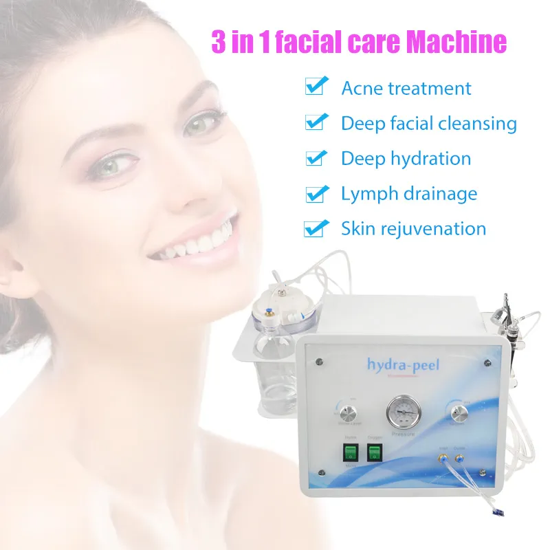 3 in 1 Hydra Dermabrasie Oxygen Facial Spray Skin Care Cleaner Water Aqua Hydro Peel Diamond Peeling Spa Schoonheidssalon Machine