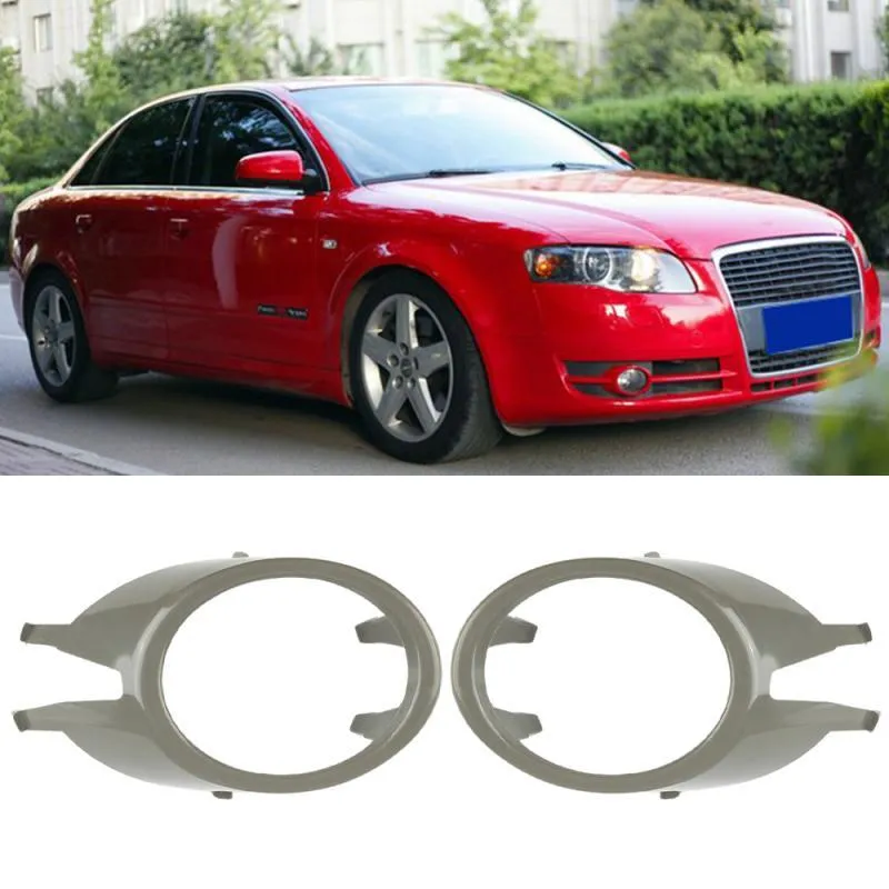 Car Headlights Lights Accessories Front Fog Lamp Cover Tail Light Trim For A4 B7 04-08 Plastic 1 Pair Frames