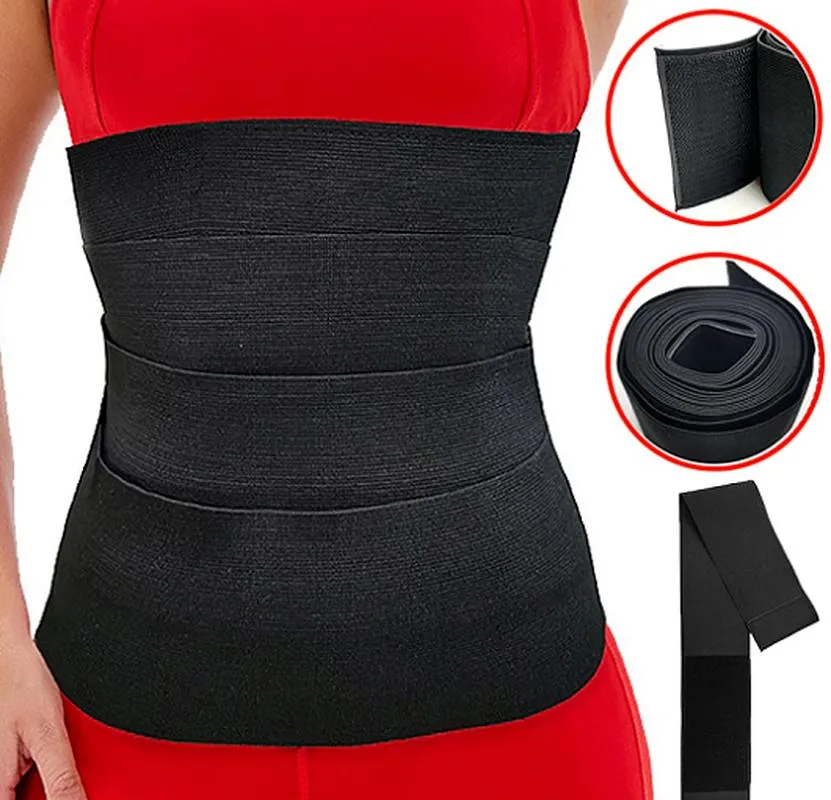Womens Invisible Long Waist Trainer Wrap Shapewear Belt For