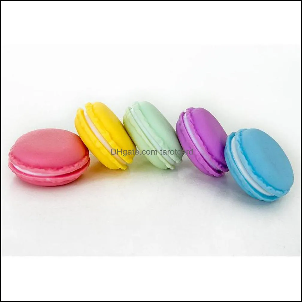 1000 Pcs Sweet Macarons Storage Box Candy Color For Jewelry Earring Outing Boxes Living Essential Wholesale