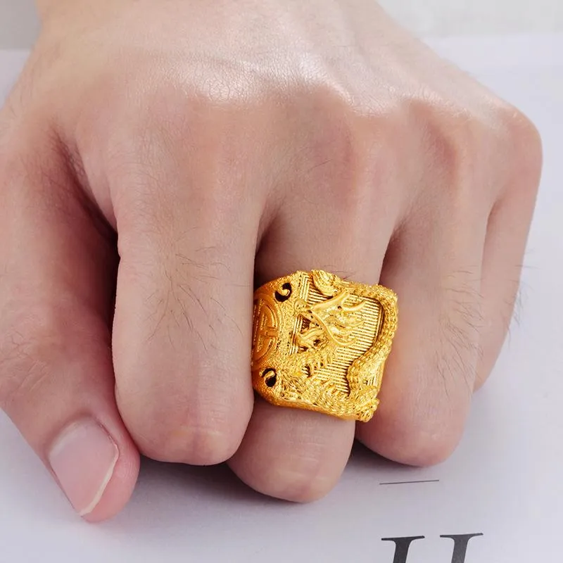 24k gold dragon ring store