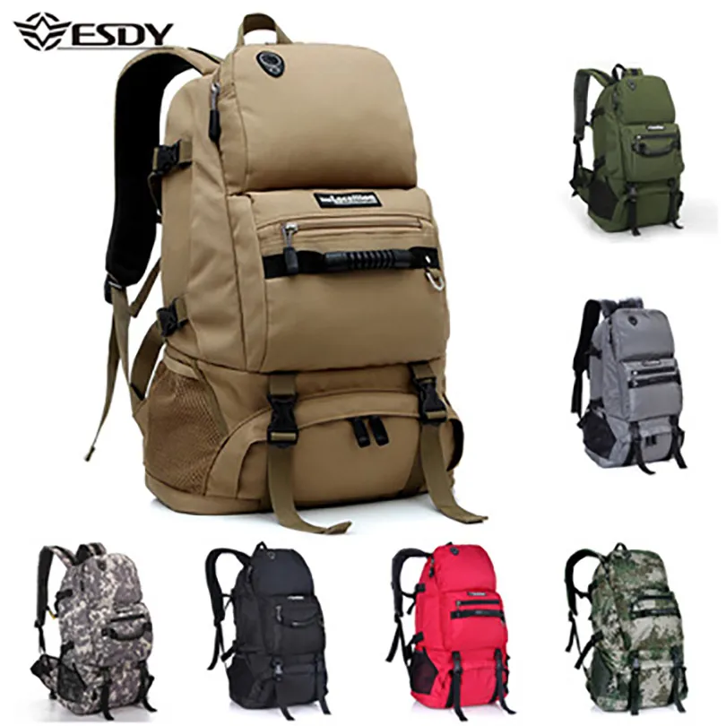 Hiking Backpacks 40L Outdoor Climbing Travel Bags Trekking Large Capacity Men Rucksack Camping Hunting Sport Army Bag