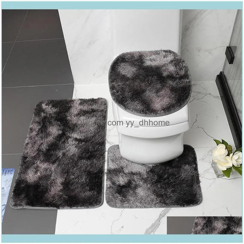 3Pcs Toilet Seat Cover Bathroom Carpet Tocador Accessories Mat Home Hotel Luxury Winter Fall Mould-Proof Pad Bathroom Decoration1