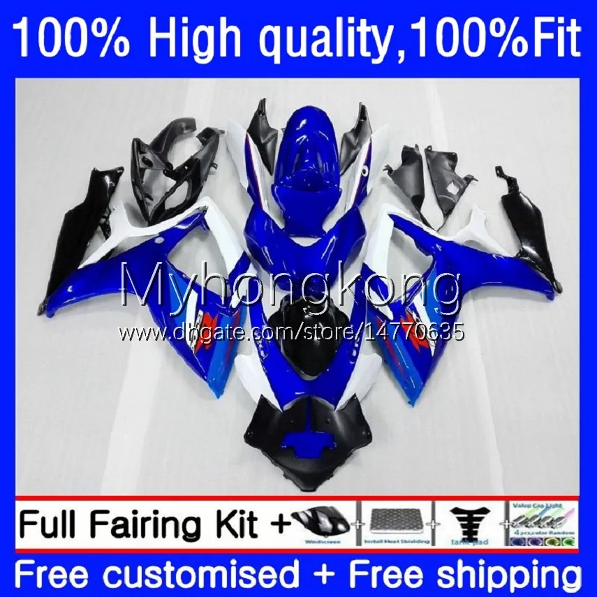 Wtryskiwanie Formy Formy dla Suzuki GSXR600 GSXR-750 750CC GSX-R750 K6 06-07 21NO.2 GSXR 600 750 CC 600CC GSX-R600 06 07 GSXR-600 GSXR750 2006 2007 OEM Body Bods