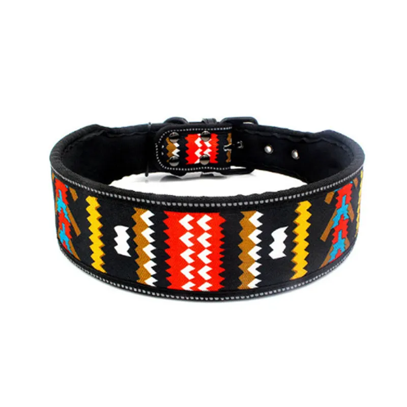 Mode Bark Collar Vattentät Bekväm Reflekterande Husdjur Bälte Backing Smart Pet Leashes Medium och Large Dog Collar Dykning Material Towser Training