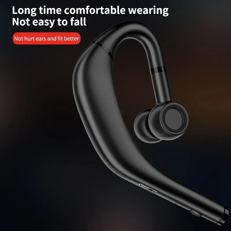 RD09 Ear-Hook Bluetooth 5.0 Stereo Support Fast Charging Long Standby Wireless High-Definition Call Business Earphone