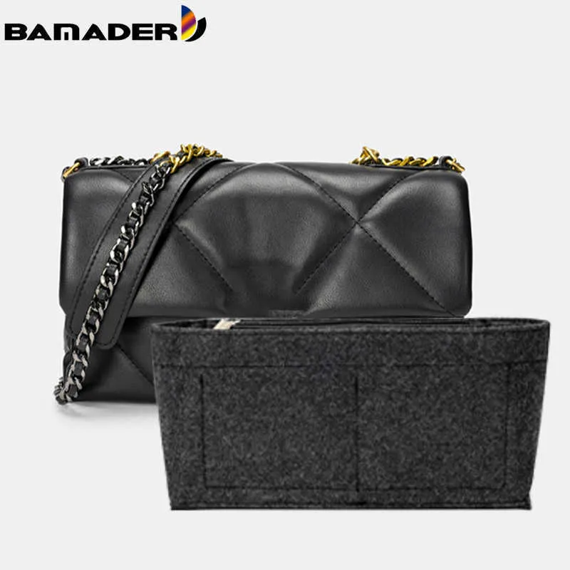 BAMADER Einsatz Handtasche Frauen Make-up Organizer Filz Einsatz Tasche Liner Reise Organizer Tragbare Kosmetiktasche Shaper für Neonoe 210729