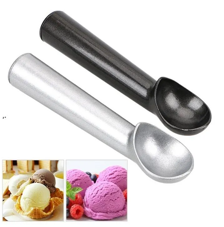 Ice Cream Tools Stainless Steel Digger Haagen Dazs Self Melting Non Stick Ice Cream Scoop Fruit Watermelon Dessert Pastry Spoon Household GYL19