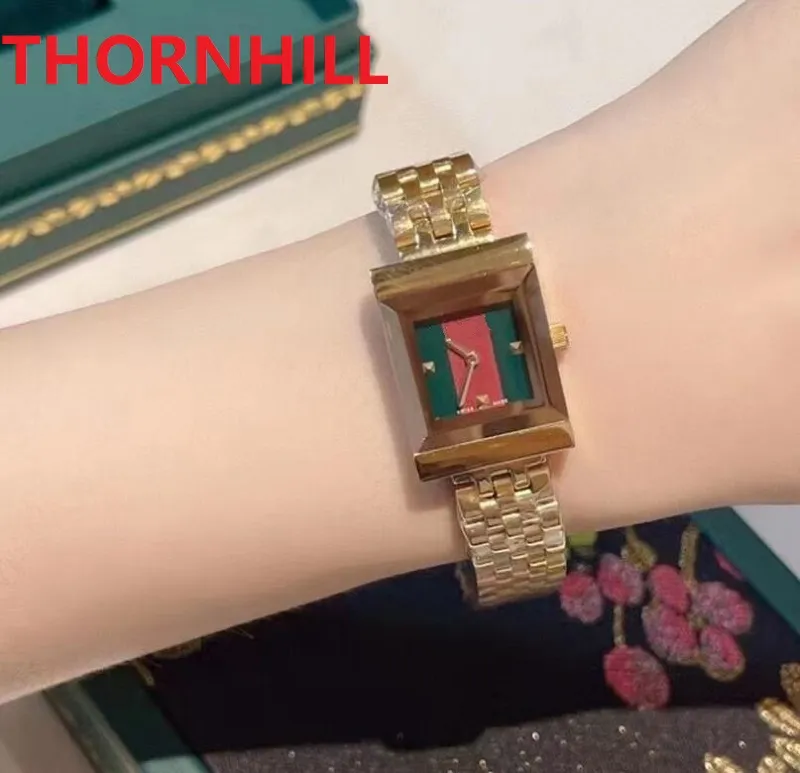 Mujeres de alta calidad Bee Square Dial Skeleton Watch 20mm Moda Casual Reloj 904L Relojes de pulsera de acero inoxidable Movimiento de cuarzo de lujo Relojes clásicos