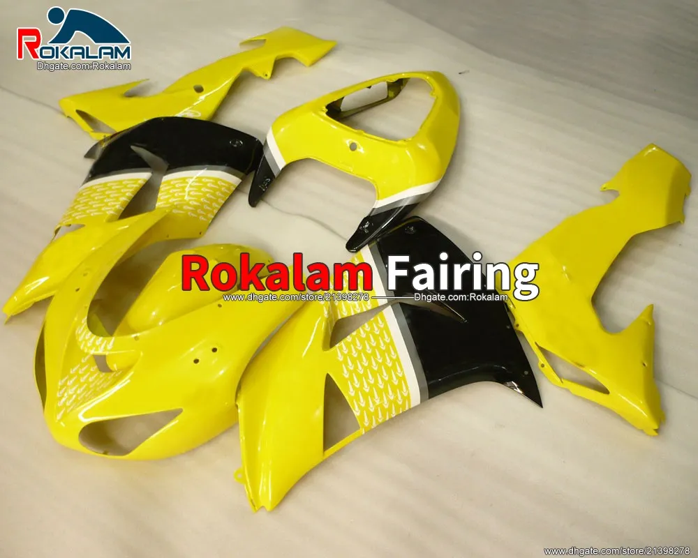 Fairings For Kawasaki Ninja ZX10R ZX 10R Yellow Custom Motobike Bodywork ZX-10R 2006 2007 ABS Fairing Kit (Injection Molding)