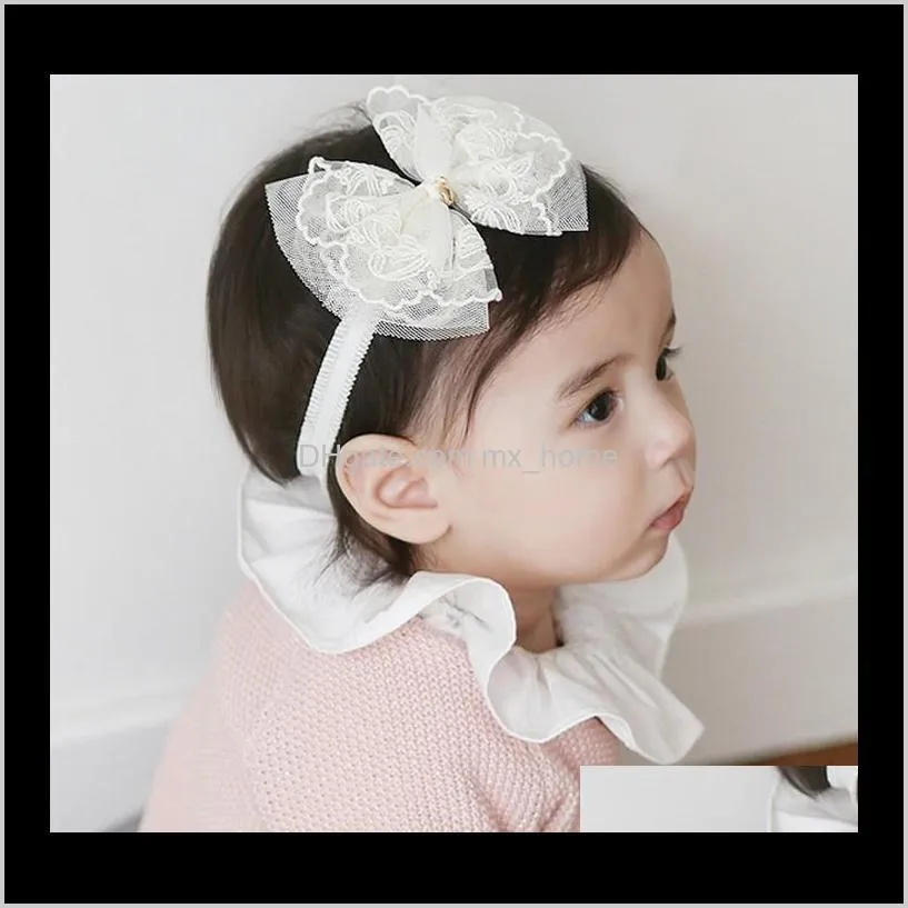 korean 2016 cute baby girl golden heart lace bowknot headband baby pretty headwear new born photography props hair accessories k7549