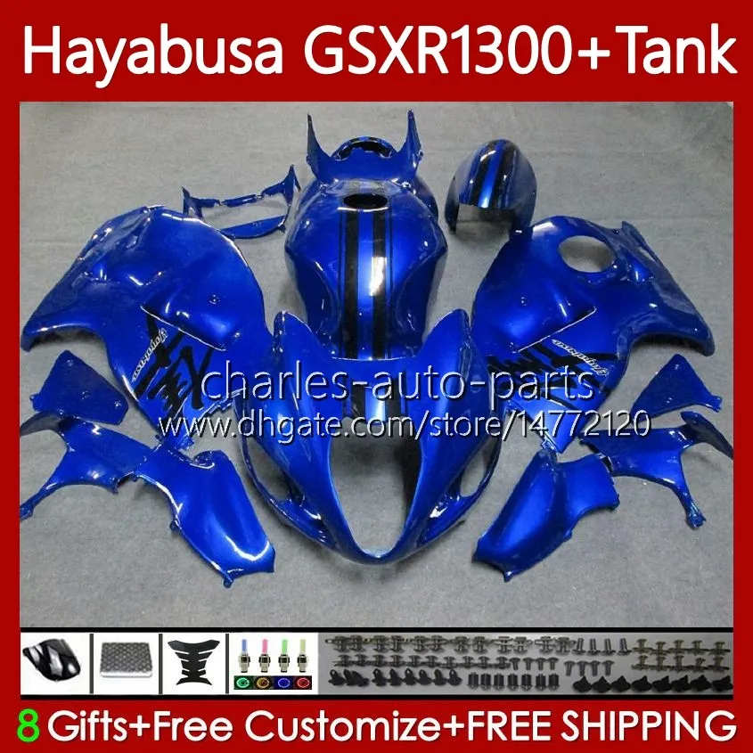 1300cc Hayabusa voor Suzuki GSX-R1300 GSXR-1300 GSXR 1300 cc 74NO.26 GSXR1300 1996 1997 1998 1999 2000 2001 GSX R1300 2002 2003 2004 2005 2006 2007 Verkrijgen Glanzend blauw