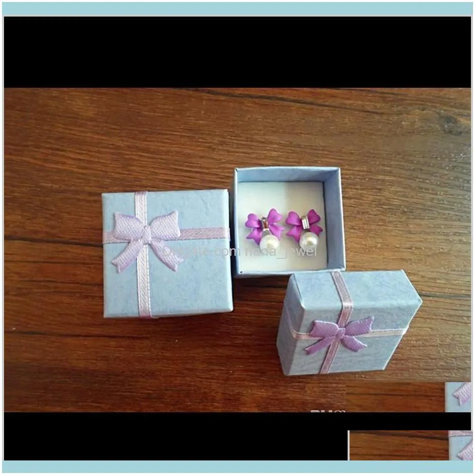 Wholesale 50 Pcs /Lot Square Ring Earring Necklace Jewelry Box Gift Present Case Holder Set W334 Ayepd Pvvxd