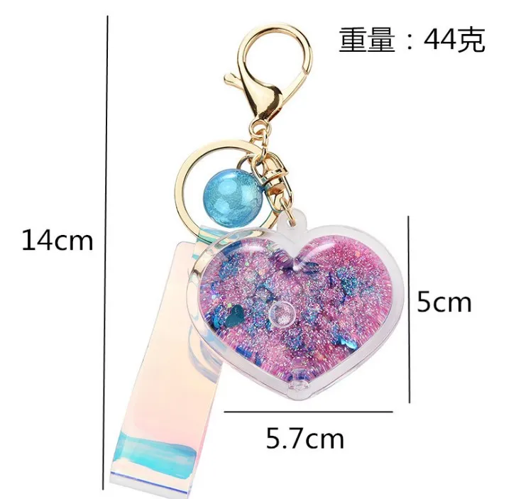 Portachiavi A Cuore Nero Con Anello E Cinturino – Finta Pelle E Metallo – Donna