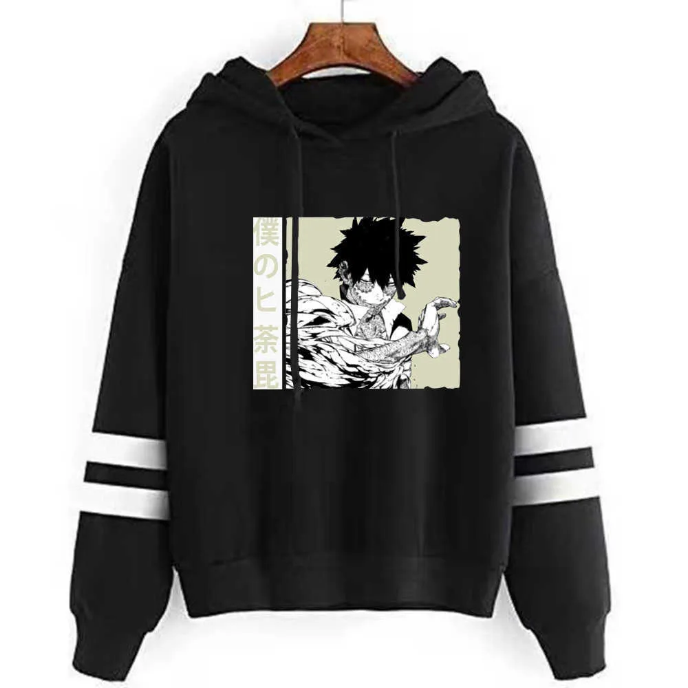 New Fashion Mäns Casual Hoodie Dabi My Hero Academia Sweetshirt Kvinnors Hoodie Vår och Höst Pullover Y0803 Y0804