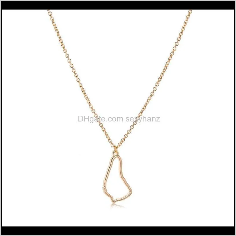 10pcs small north america caribbean barbados map necklace outline country barbados island continent chain necklaces women jewelry