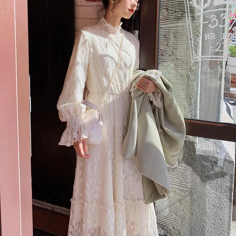 DHgate.com:Fairy Dresses For Women White Floral Lace Dress
