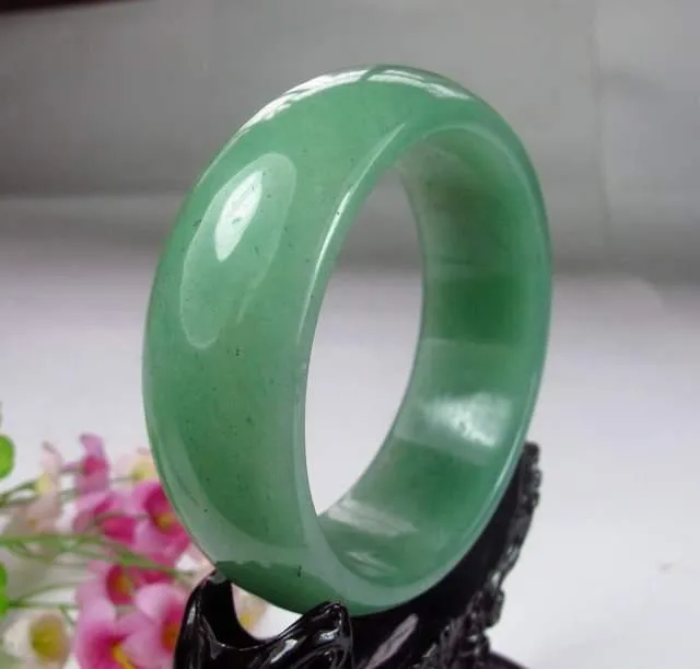 Другие браслеты бренда натуральный зеленый нефритовый браслет ручной работы цветок jadeite настоящие женщины добавить сертификат