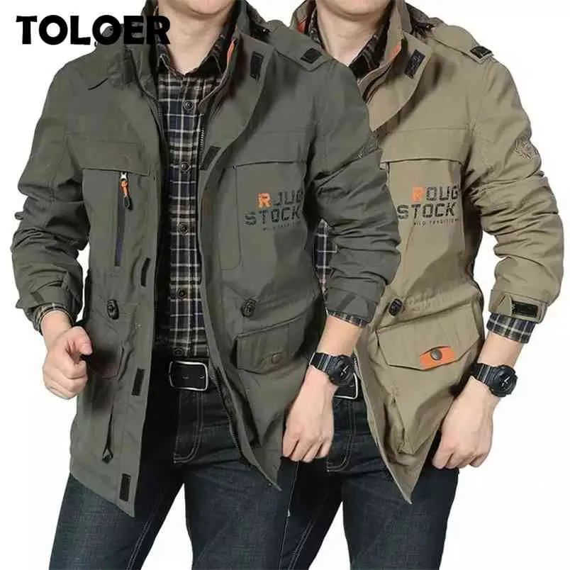 Automne Hiver Coton Veste Militaire Hommes Tactique Manteau Soldat MA1 Armée Manteaux Mâle Marque Bomber Vestes Homme À Capuchon Pilote En Plein Air 210811