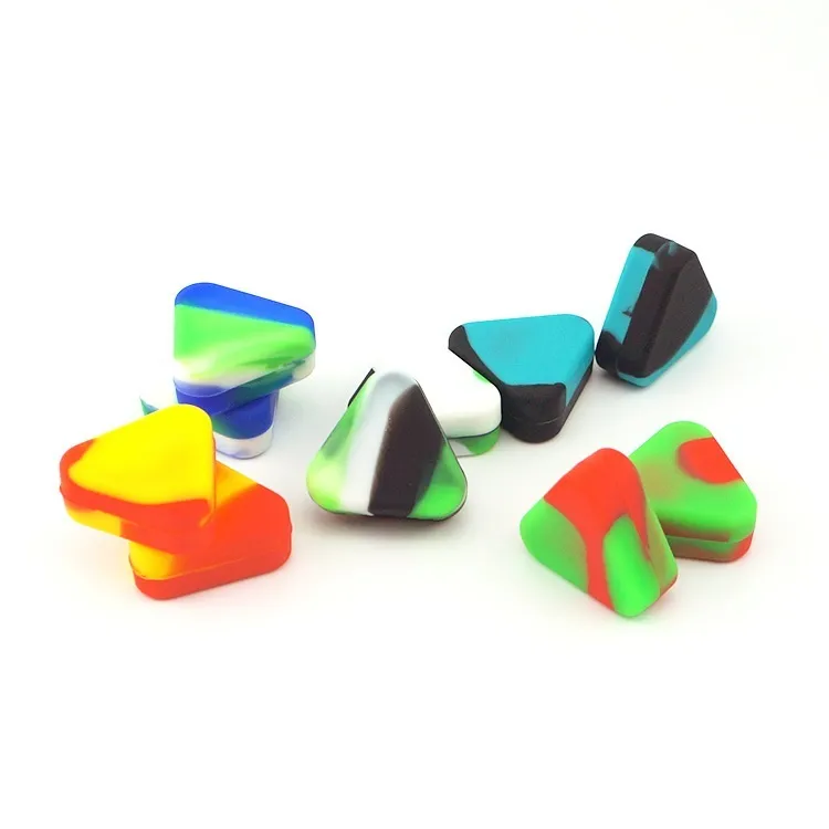 1.5ml Triangle Silicone Box Wax Container Box Silicone Jar Container Food Grade Jars Home Storage T2I52869