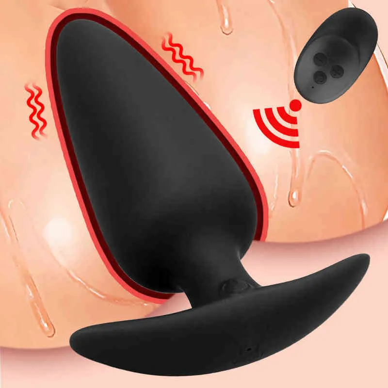 Nxy Anal Toys Vibrador para hombres Mujeres Prostate Massage Anal Plug Buttplug Masculina Masturbador Sex Toy Adult Parejas Dildo Toys 1217