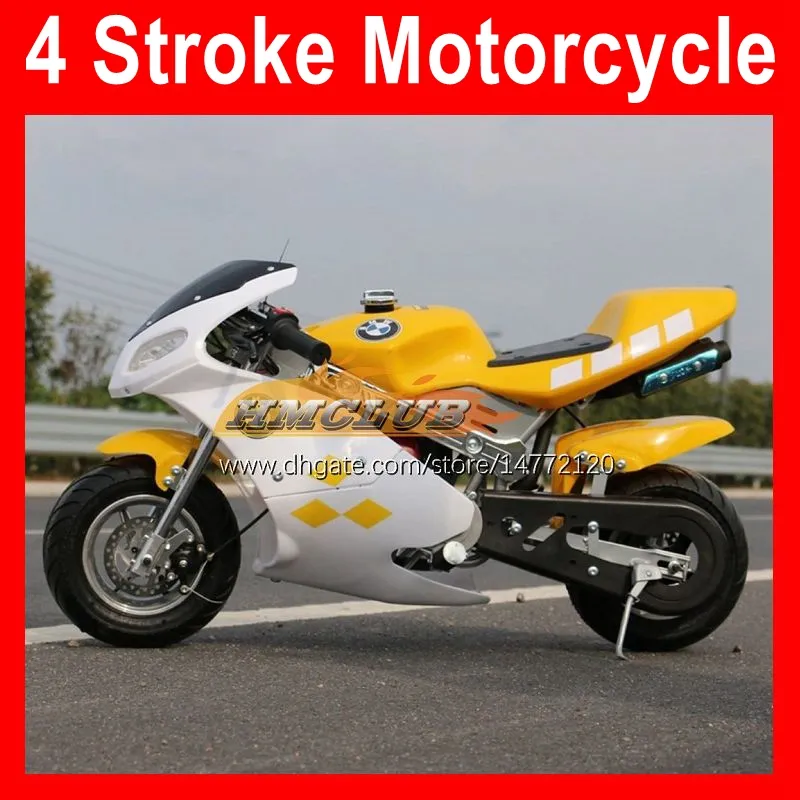 2021 49CC 50CC 4 Takt Sport Kleine Motorrad Lokomotive Moto Bikes Mini Superbike Handstart Roller Kart Kinder Geschenk Racing Echtes Autobike Benzin Motorrad