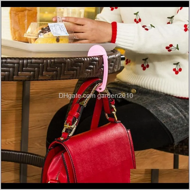 removable plastic bag hooks for hanging travel portable table purse holder handbag hanger & rails