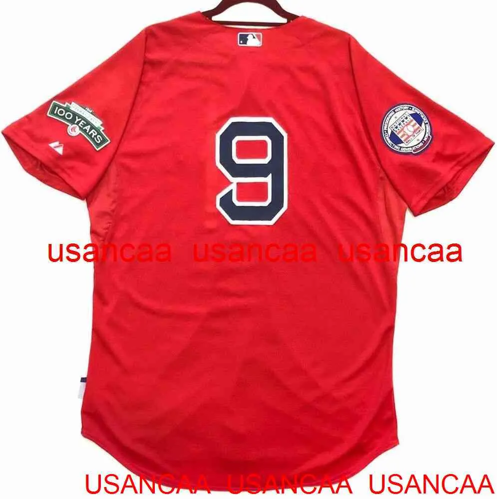 Cosido TED WILLIAMS COOL BASE RED JERSEY Throwback Jerseys Hombres Mujeres Jóvenes Béisbol XS-5XL 6XL