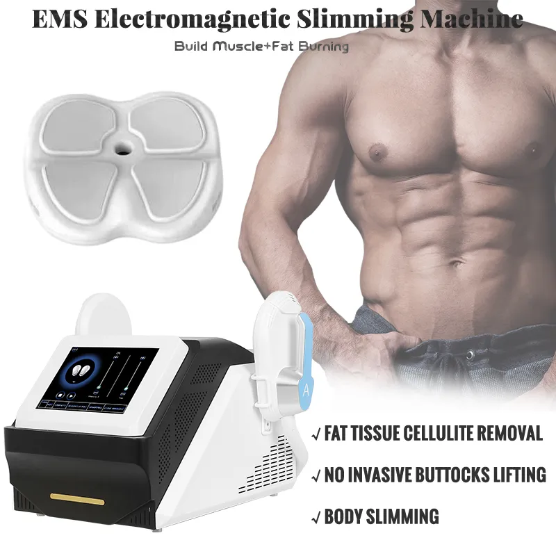 Haute intensité EMT Body Contouring Fat Burn Massage Muscle Build Fesses Levage EMSlim Minceur Machine Avec Coussin De Siège