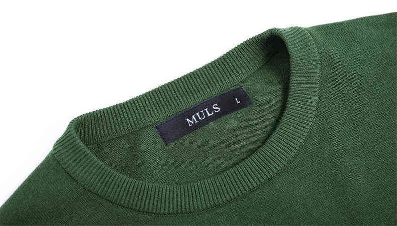 5XL mens pullover sweaters 2017 Autumn new solid cotton O neck sweater jumpers Winter male knitwear man Blue Gray Black Green-03