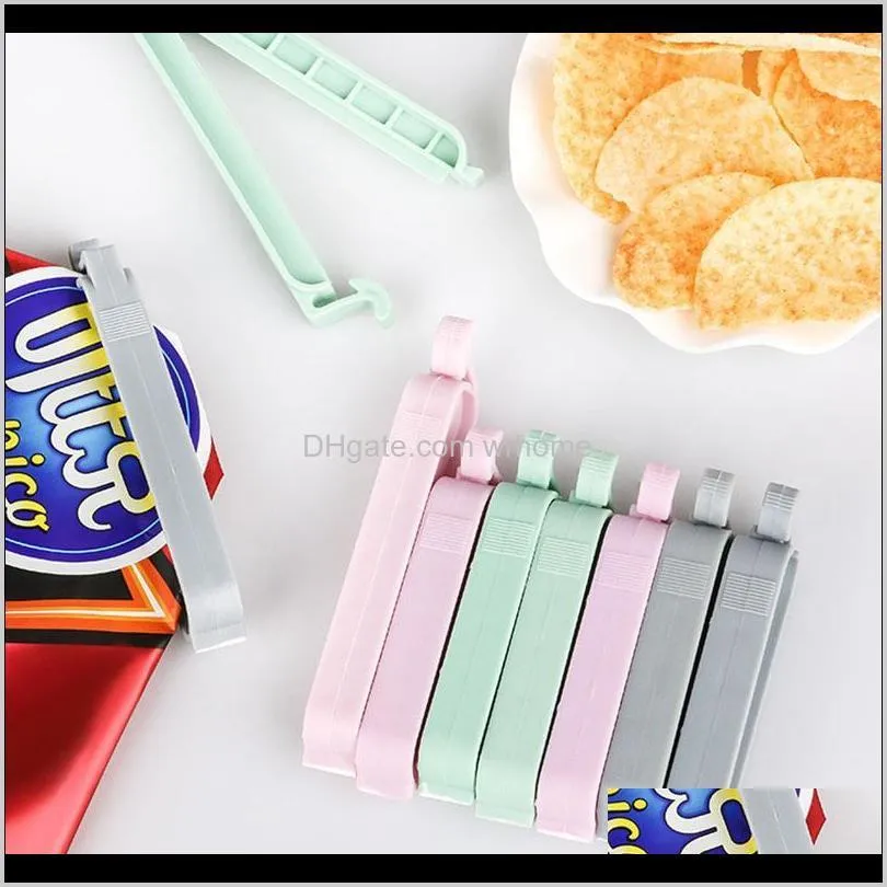 12pc/lot 3 sizes portable kitchen storage snack seal sealing bag clips clamp plastic tool accessories