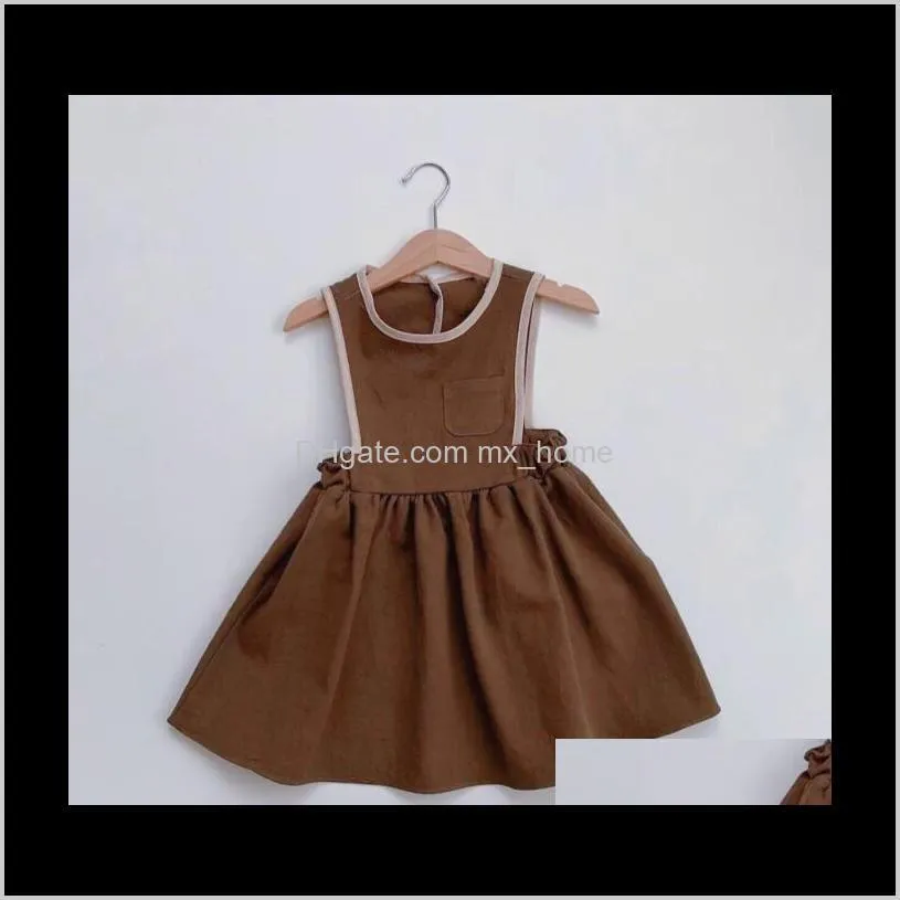 Vestidos bebê roupas bebê maternidade entrega entrega 2021 meninas verão crianças linen casual doce sem mangas princesa festa colete roupas infantis