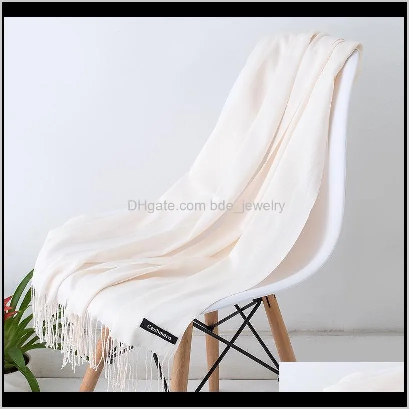 explosion shawl women solid color artificial cashmere scarves tassel lady winter thick warm scarf high quality female blanket