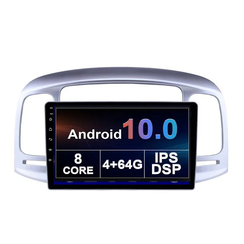 Lecteur Dvd de voiture moniteur Android pour Hyundai ACCENT 2006-2011 la nouvelle annonce écran tactile double Din rétractable