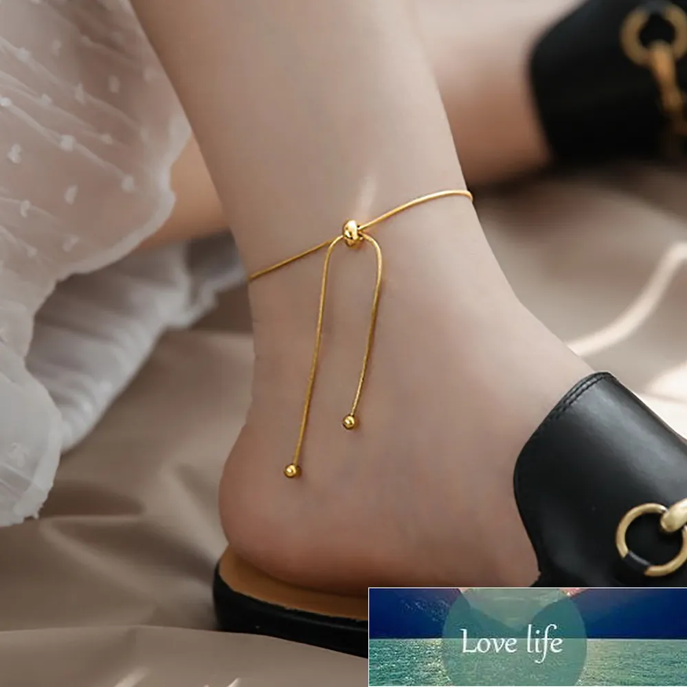 Knotted Gold Anklet - Pelican House