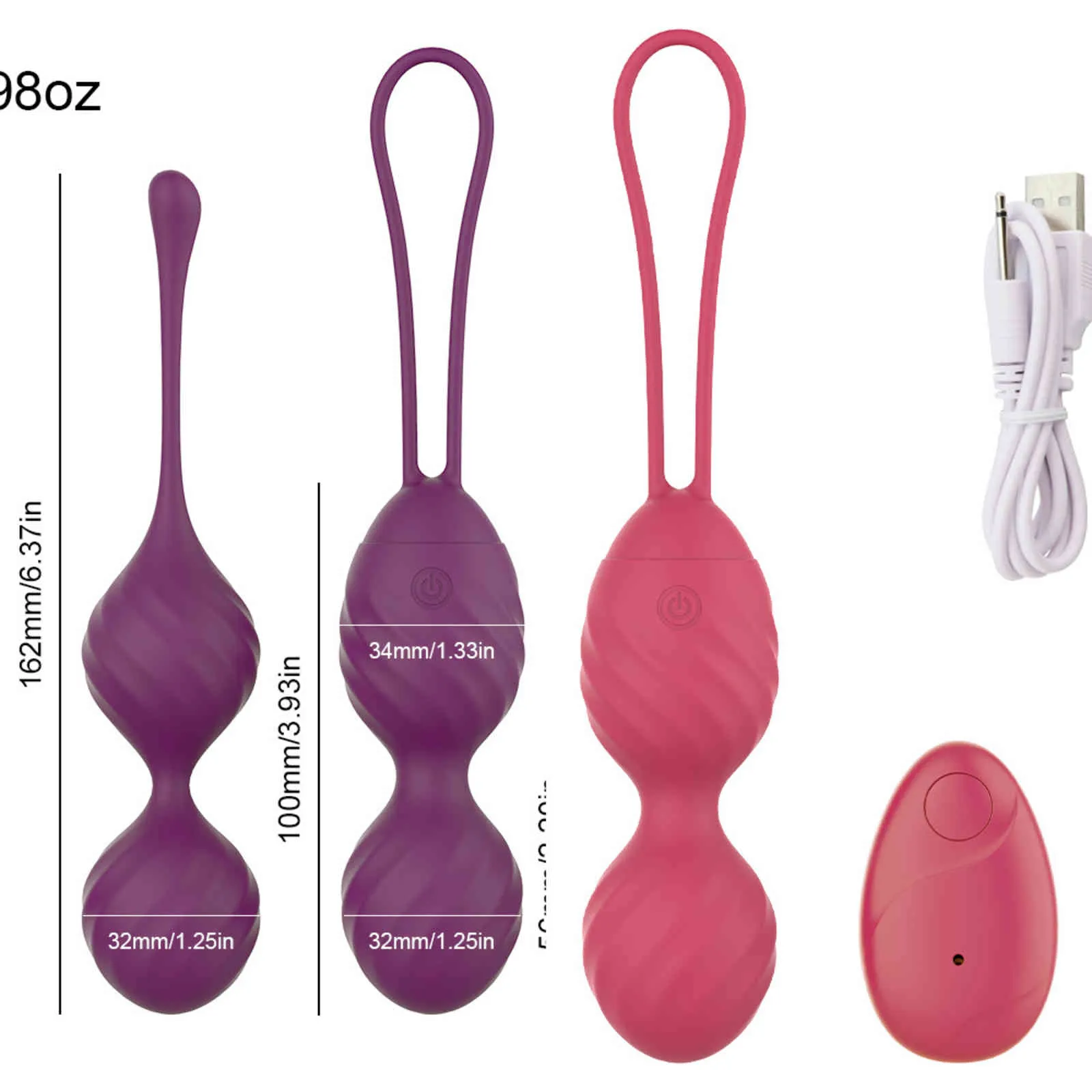 NXY oeufs Silicone Kegel balles vagin serrer vaginale femmes produits intimes femme vibrateur pour Ben Wa Muscle formateur adulte jouet 1124