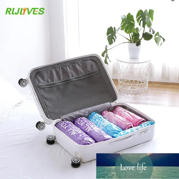 New Storage Compression Bags Hand Rolling Clothing Plastic Vacuum