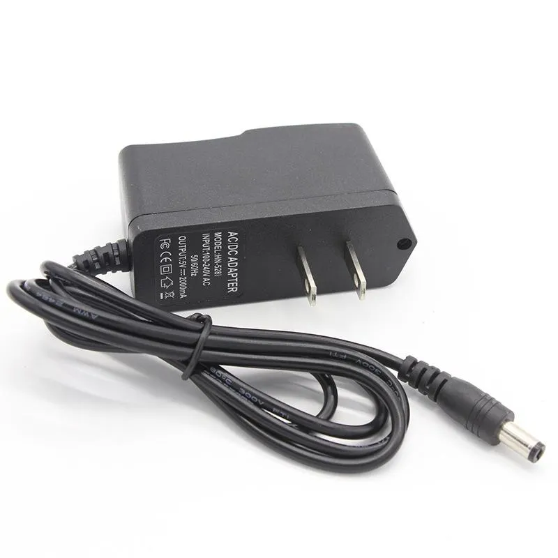 2021 5V 2A New 100V-240V Converter Adapter 5V 2A 2000mA Power Supply 5.5mm x 2.1mm