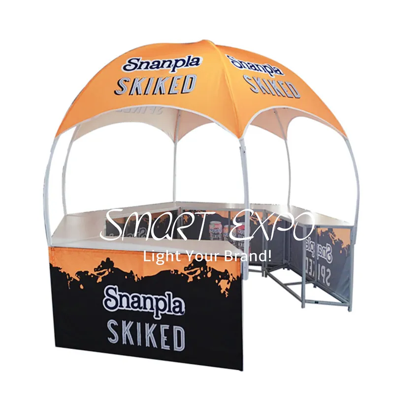 Canopy Promotional Food Kiosk Tent Advertision Display med anpassad Full Color Printing Graphics