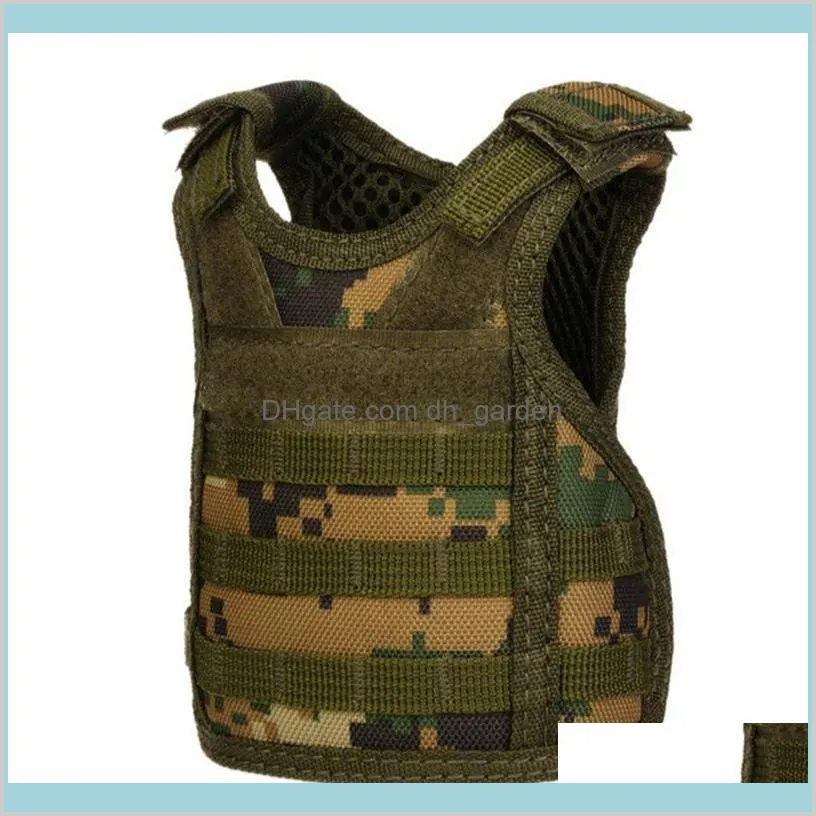 Mini Camouflage Vest Beer Cover Adjustable