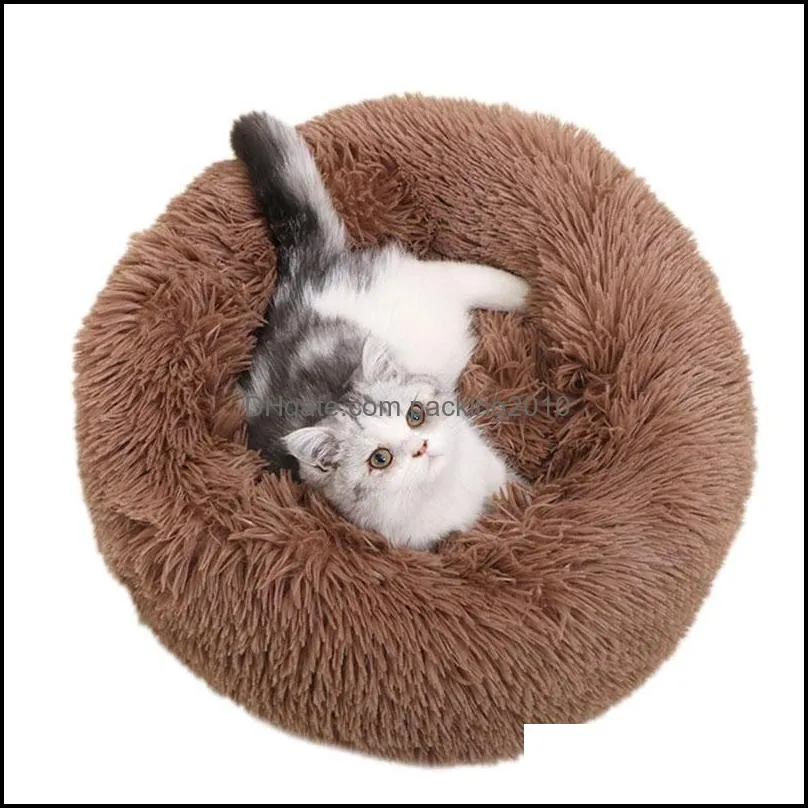 Cat Beds & Furniture Plush Soft Fluffy Comfortable Pet Kennel House