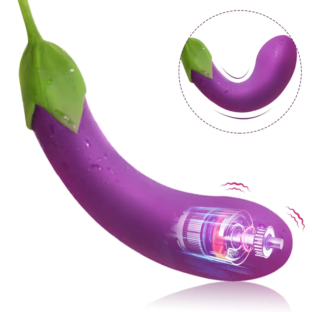 5 Stil Masaj Salatalık Patlıcan Vibratör G-Spot Vajina Stimülatörü Kadın Mastürbator Mipple Clitoral Masaj Dildo Vibrators Kedi Seks Oyuncakları Kadınlar İçin