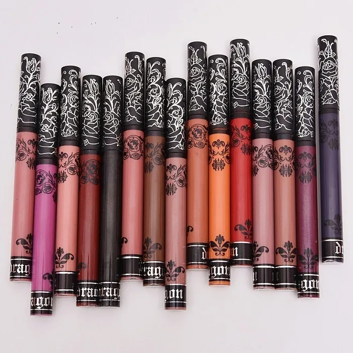 DHL 15 Kleuren Lip Make-Up Lange gloss Blijvende Lippen Lippenstift Naakt Cosmetische Moistourzing Lip Tint Tattoo Matte Vloeistof