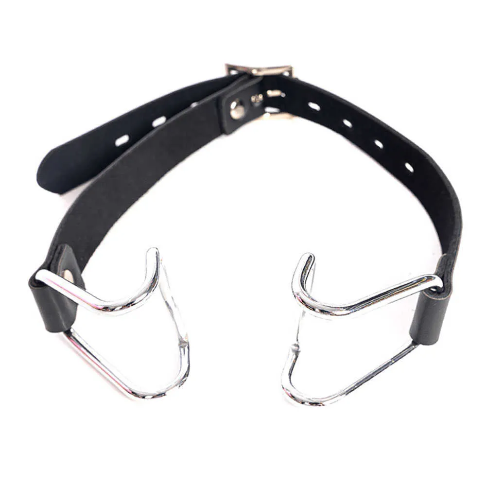 Harness Gag Spreader Bdsm Open Mouth Gags Metal Claw Hook Force For Women Couples Slave Bondage 