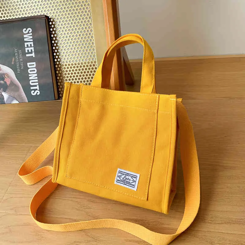 2021 New Velvet Canvas Bag Women's One Shoulder Messenger Hand Korean Small Square