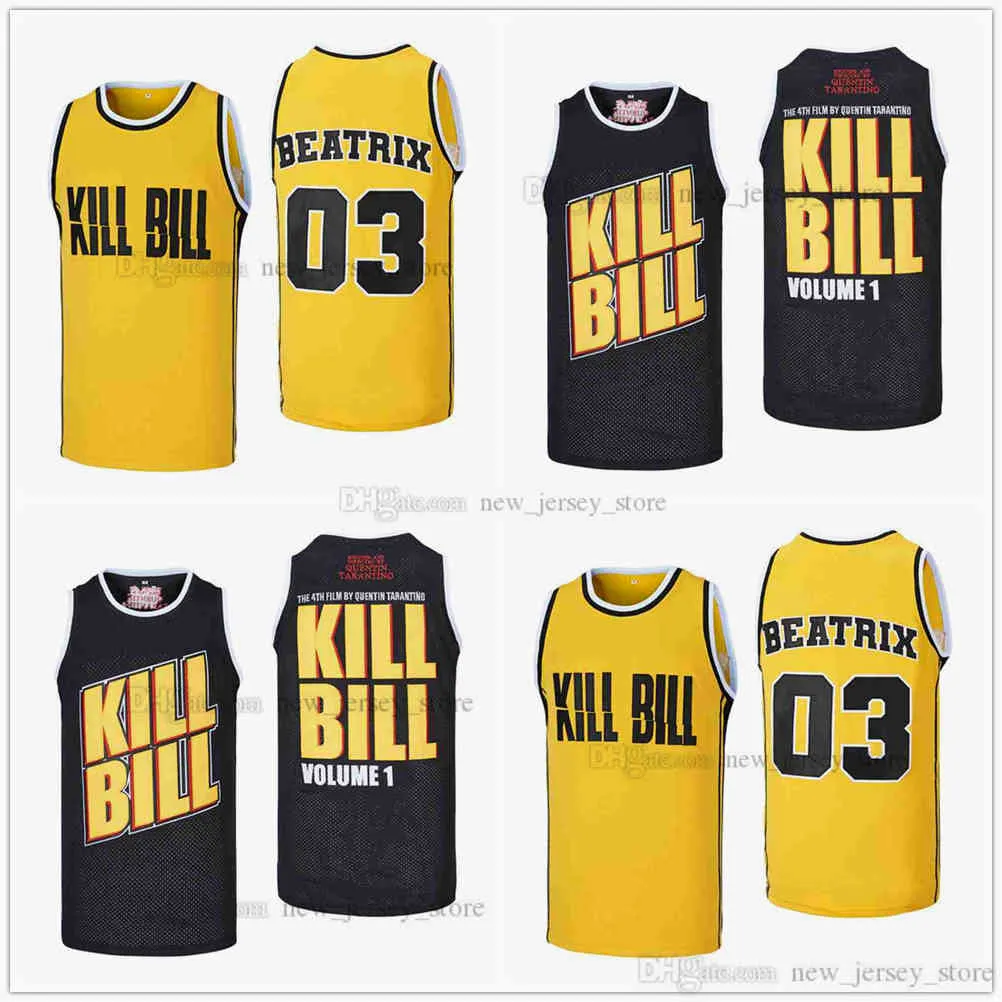 Film KILL BILL 03 BEATRIX BASKETBALL JERSEY Custom DIY Design Stitched College Basketball Jerseys