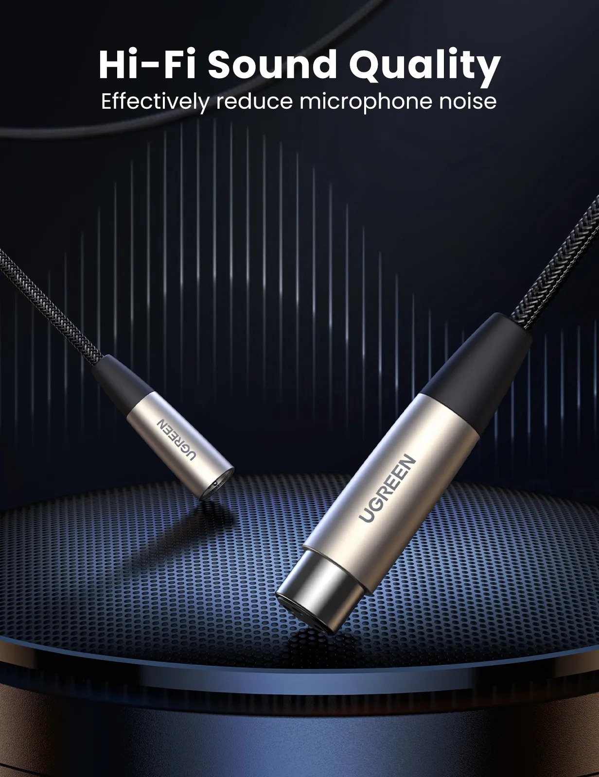 XLR-auf-XLR-Mikrofon-Audiokabel, Stecker-auf-Buchse-Mikrofon-Verlängerungskabel, 3-poliges Neutrik-XLR-Verlängerungskabel für symmetrisches Audio